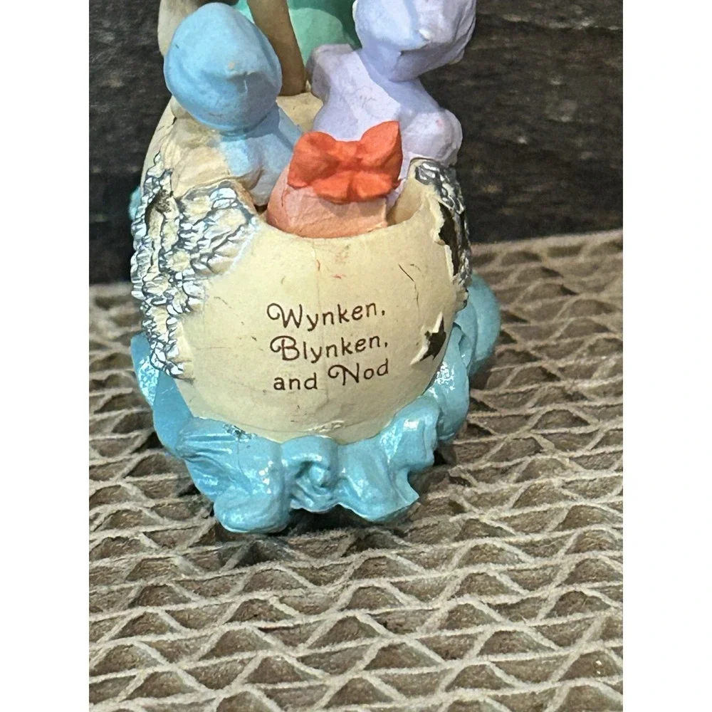 Wynken Blynken And Nod 1986 One Night They Sailed In Wood Shoe Hallmark Ornament